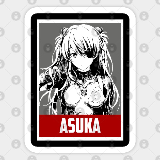 Asuka Langley Sticker by Retrostyle